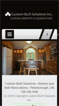 Mobile Screenshot of custombuiltsolutions.net